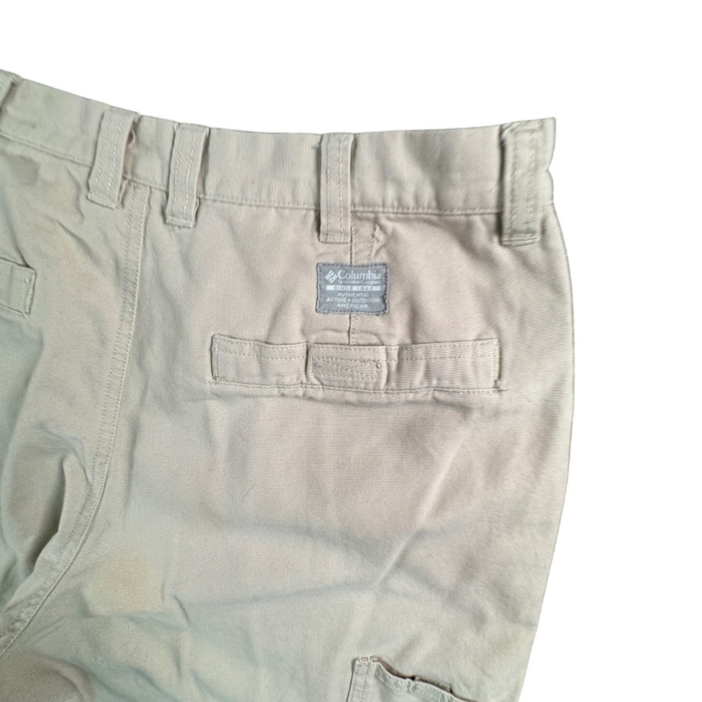 Columbia Normcore‎ Beige Cargo Pants Men's 35x33 Outdoor Utility Gorpcore Hiking